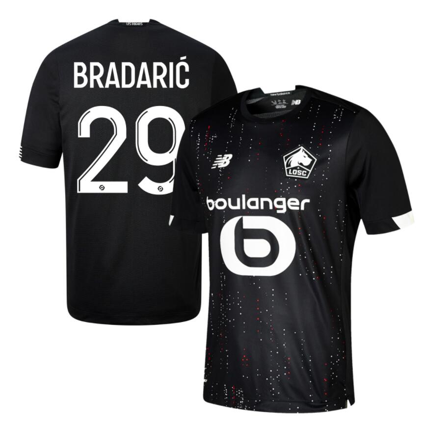 LOSC Lille Away Kit Soccer Jersey BRADARIC #29 2020/21